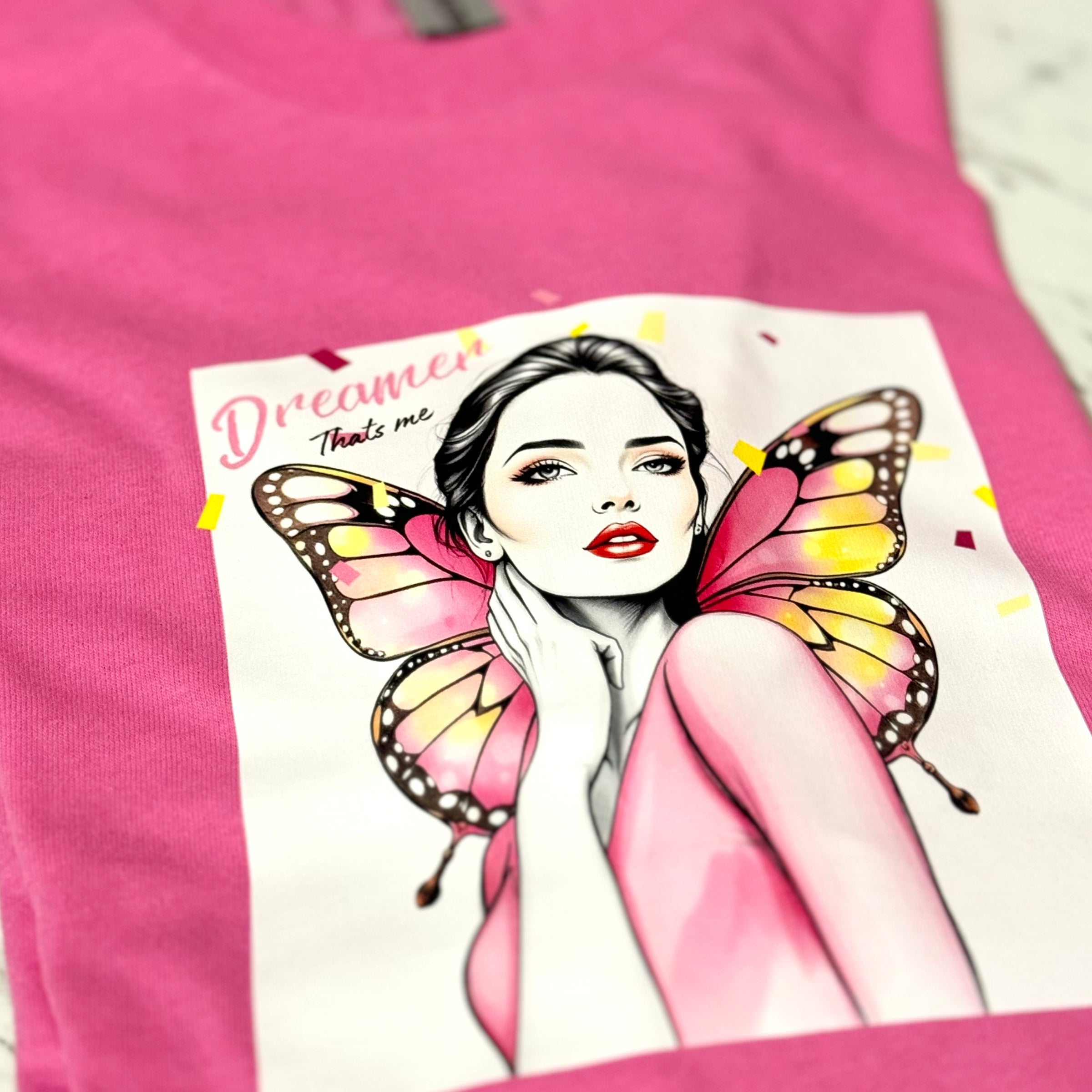 Dreamer Butterfly Tee _Womans Tees & Tops