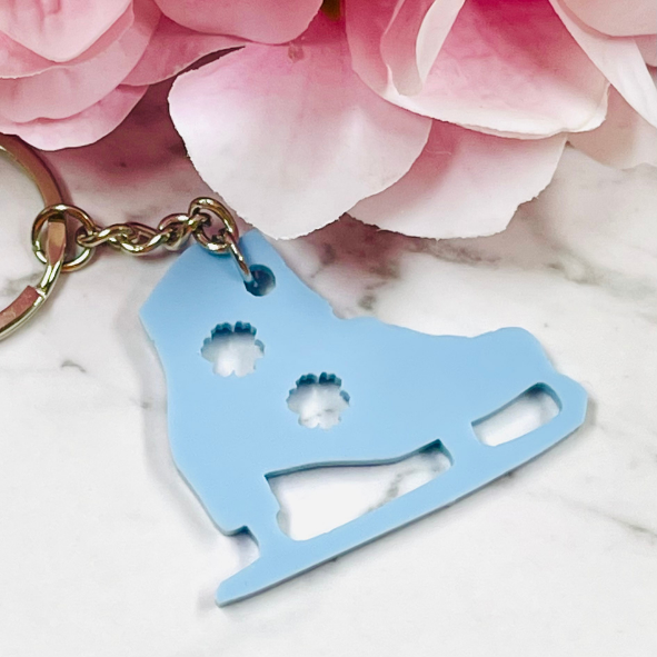 Ice skates Key Ring _Australian Made Acrylic Earrings - KEYRING