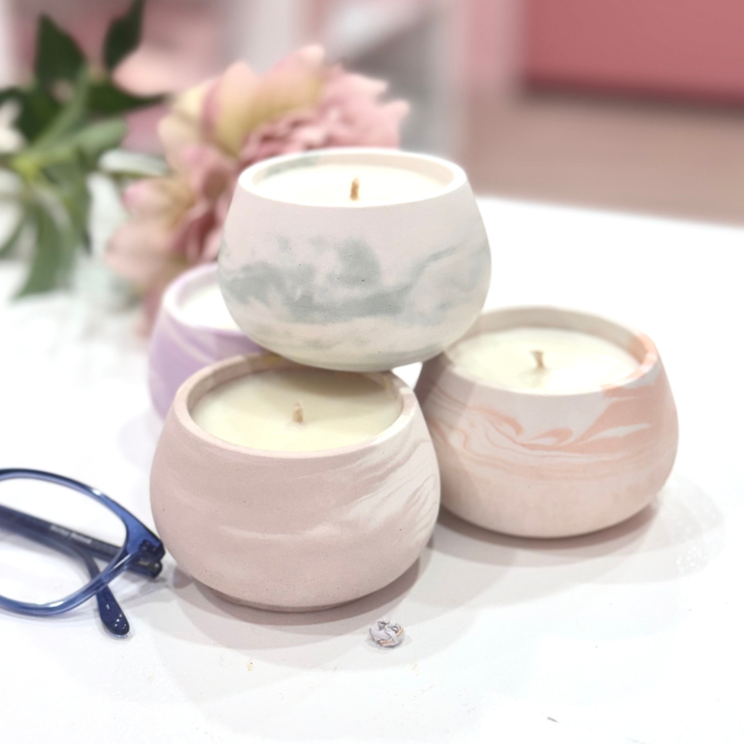 Vintage Cashmere_Small Stone Jar_Coco Soy Candle
