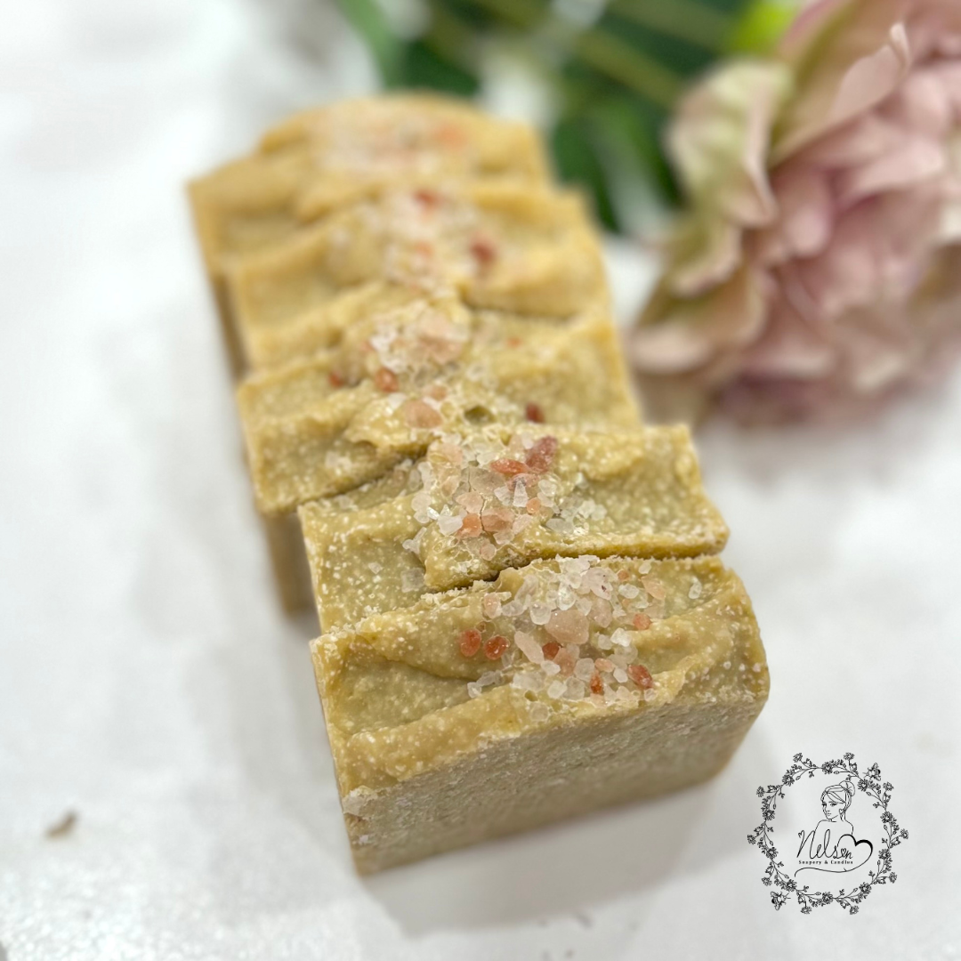 Luxurious Orange & Wintergreen Salt Bar -  Artisan Soap - PALM FREE