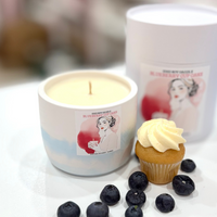 Blueberry CupCake_ Large Coco Soy Candle in stone jar_Gift Packed_candle & wax melts